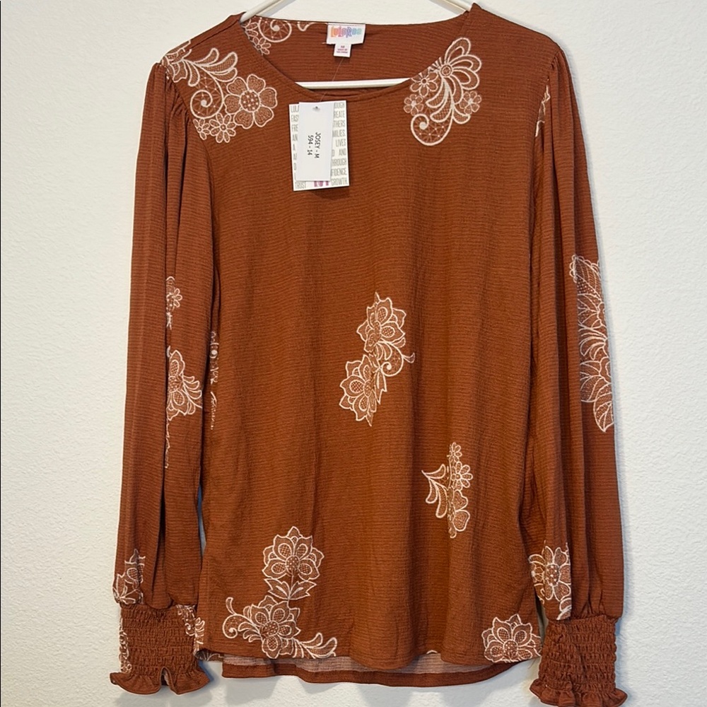 Floral Rust Top